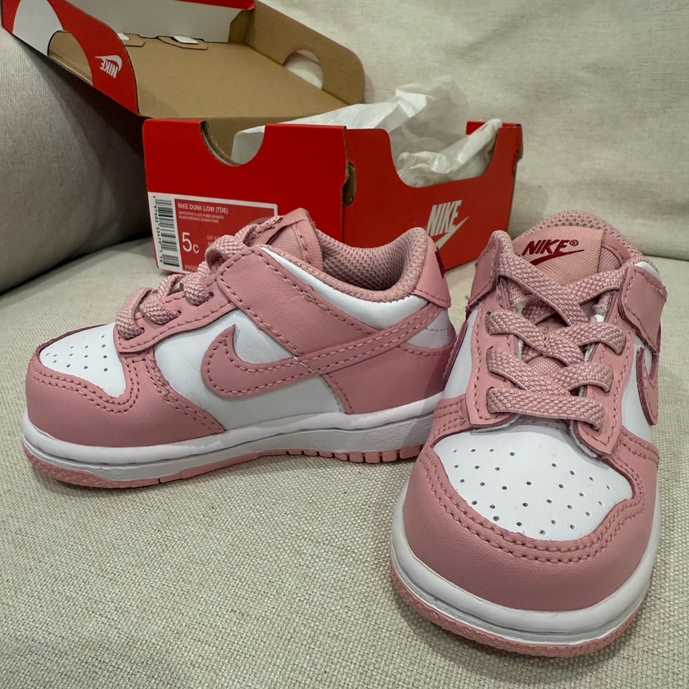 Kids' Toddler Nike Dunk Low Casual Shoes, Size 5 Pink